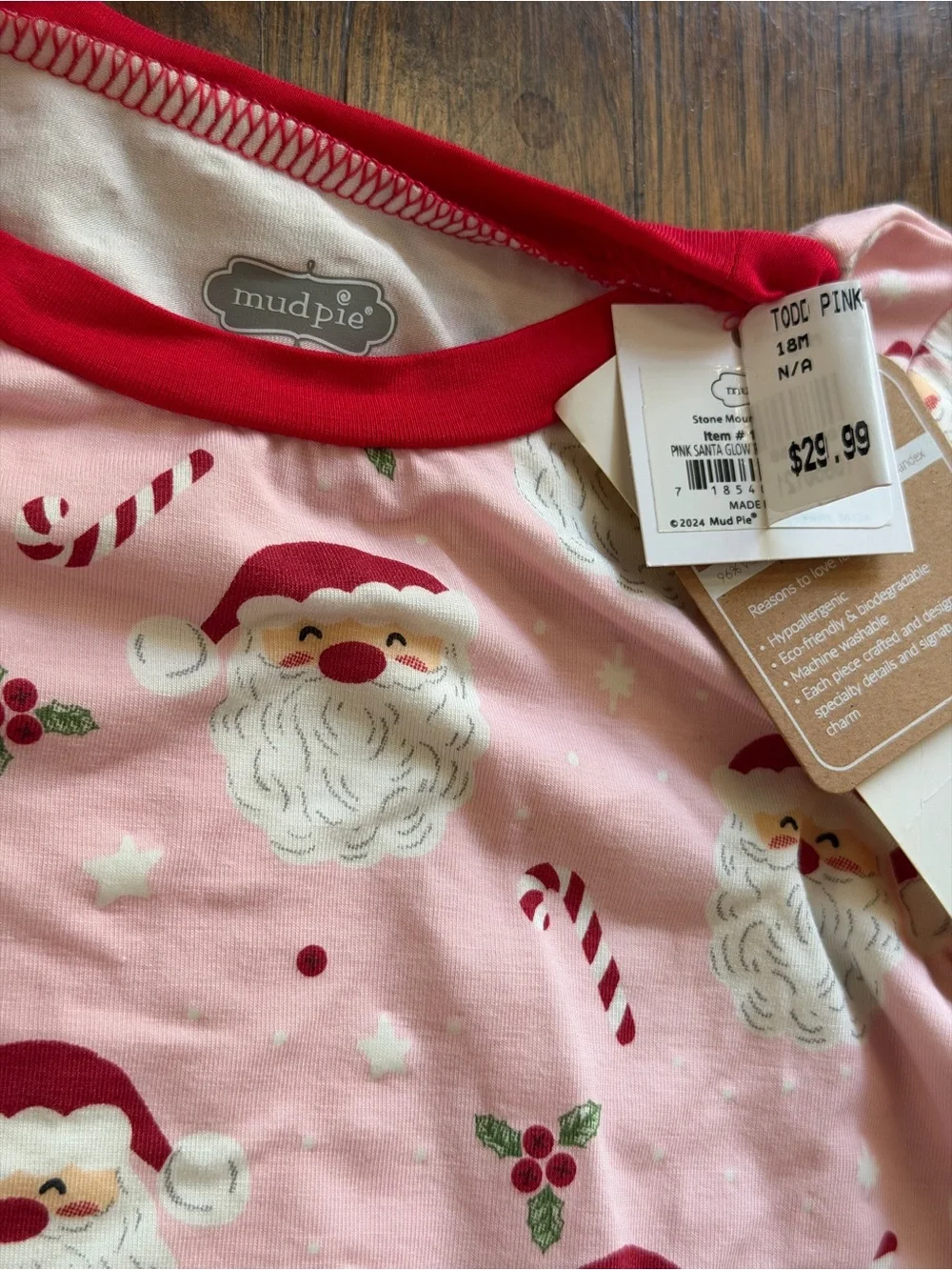Mud Pie soft pink